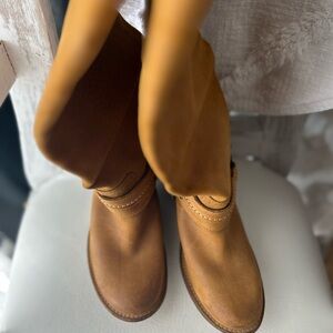 Frye Women's Brown Leather Heeled Boots